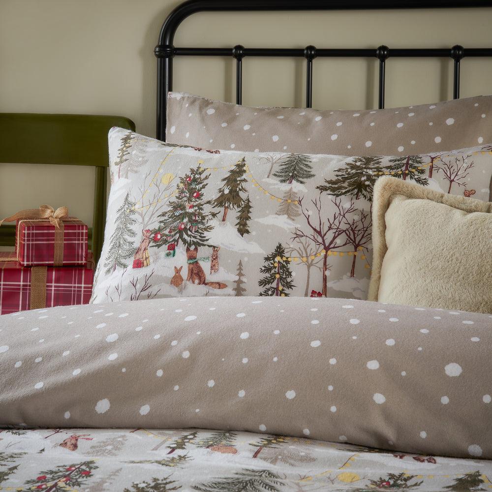 Forest Festivities Double Duvet Set Natural - image 2