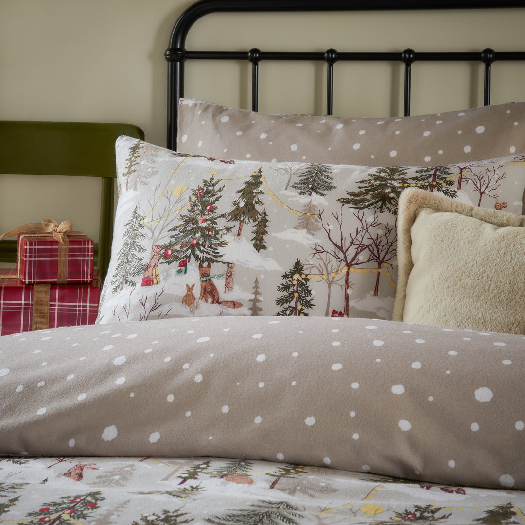 Forest Festivities Double Duvet Set Natural - image 2