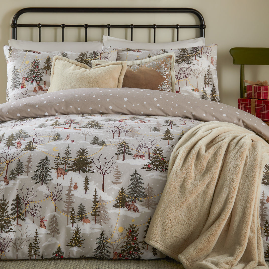 Forest Festivities Double Duvet Set Natural - image 3