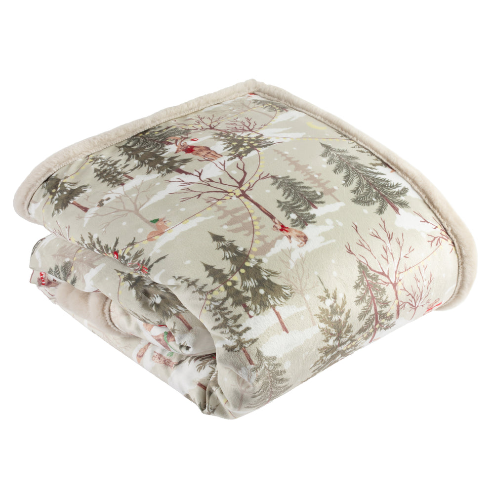Forest Festivities 130x180 Throw Natural - image 2
