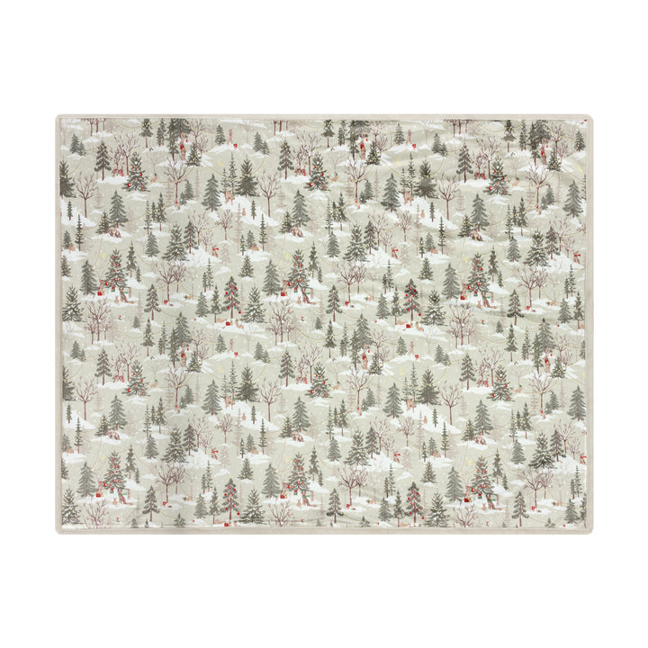 Forest Festivities 130x180 Throw Natural - image 4