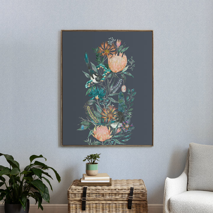 FRAMED CANVAS STONE FORTAZELA SAPPHIRE 143X114