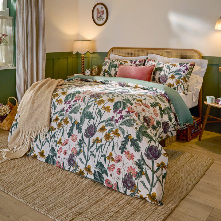 Florapedia Double Duvet Set Oatmeal