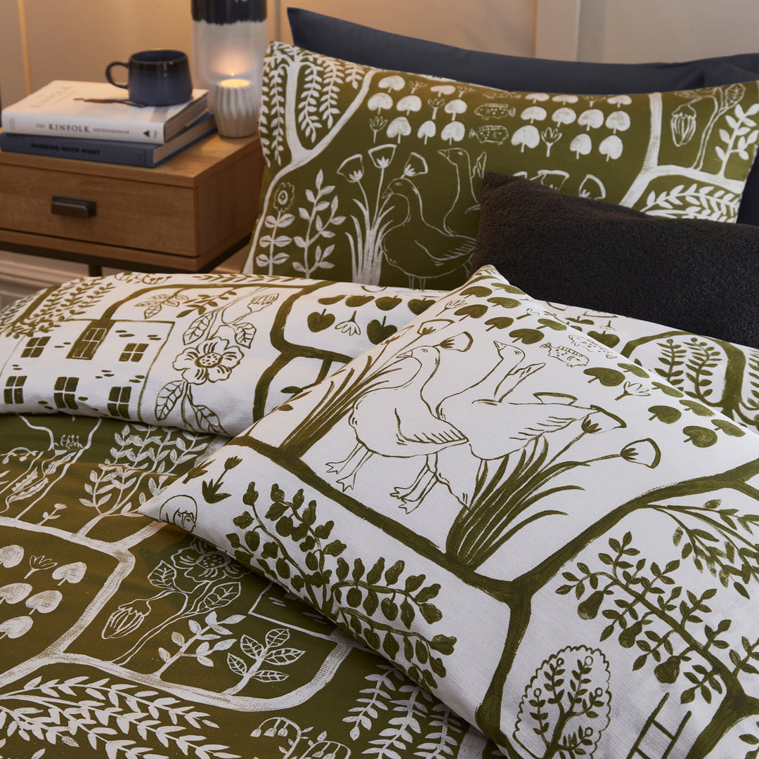 Frida Double Duvet Set Moss - image 3