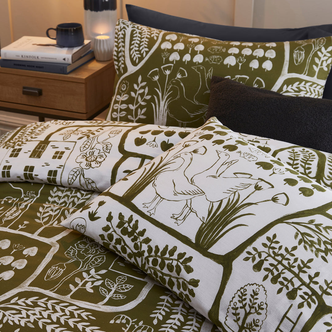 Frida King Size Duvet Set Moss - image 3