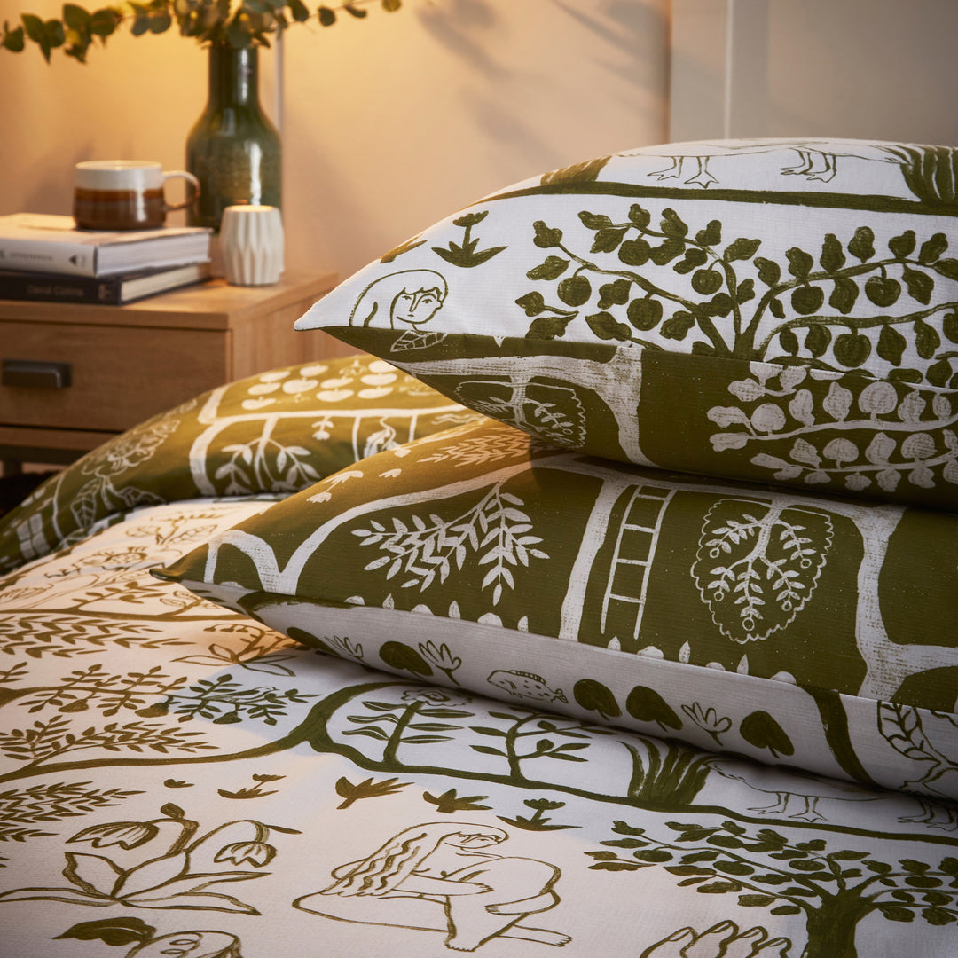Frida Super King Duvet Set Moss - image 5