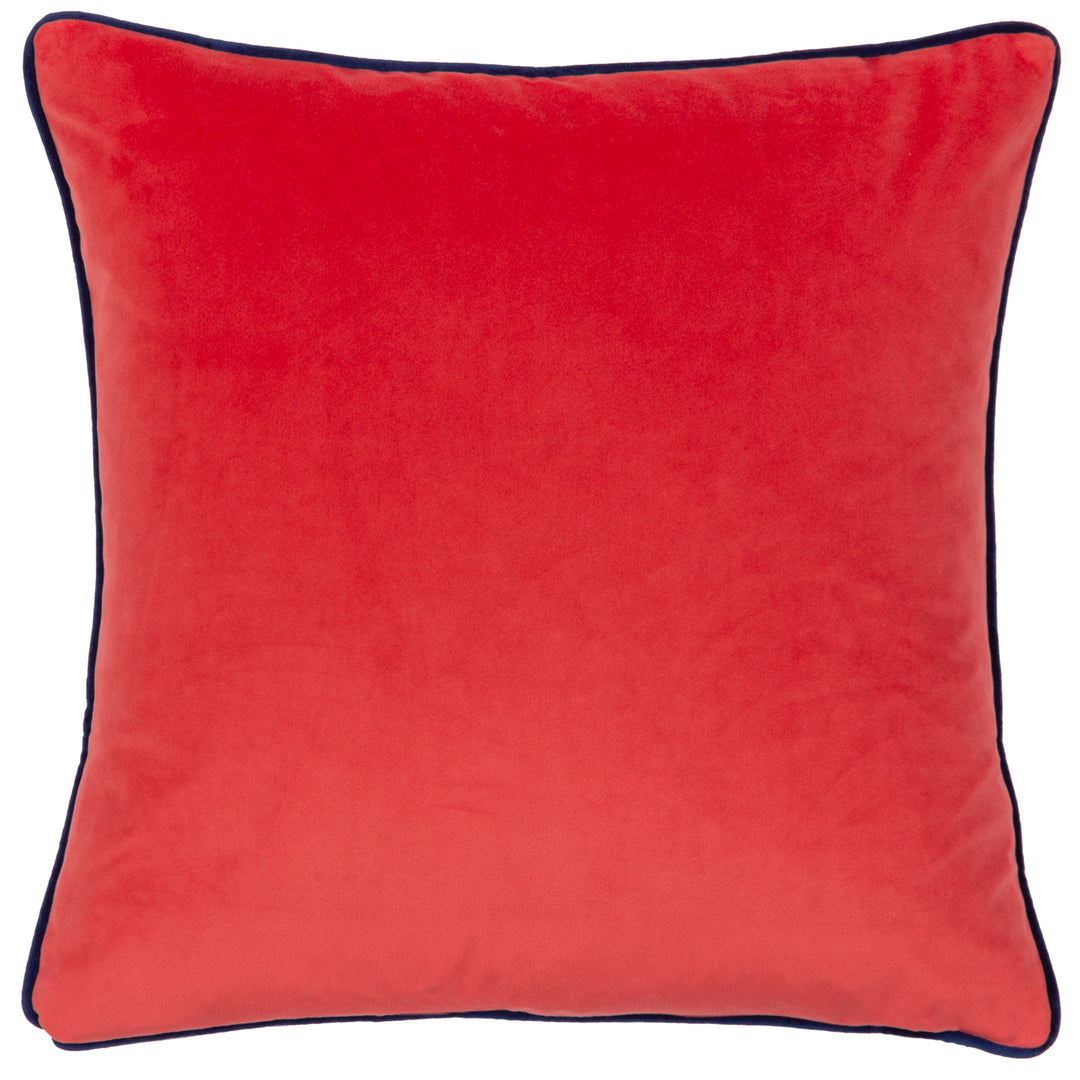 FRIEZE 43X43 CUSHION CASE BLUE/CORAL