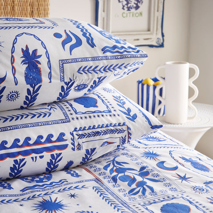 Frieze Super King Duvet Set Blue - image 2