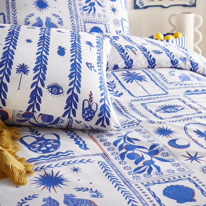 Frieze Super King Duvet Set Blue - image 3