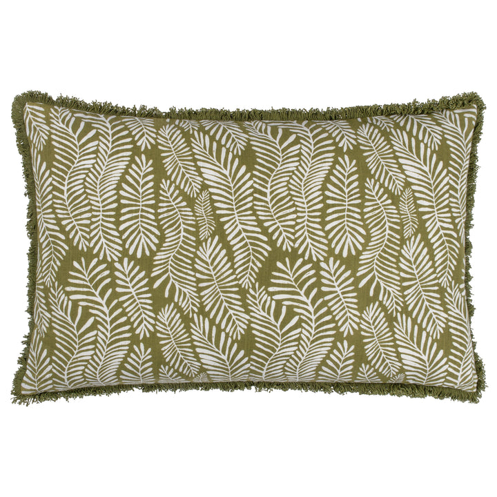 FROND 40X60 CUSHION CASE OLIVE