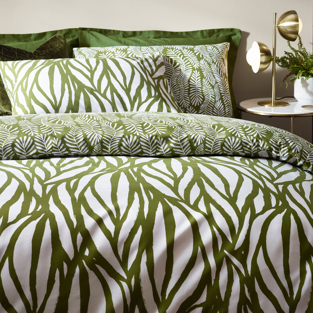 Frond King Size Duvet Set Olive - image 3