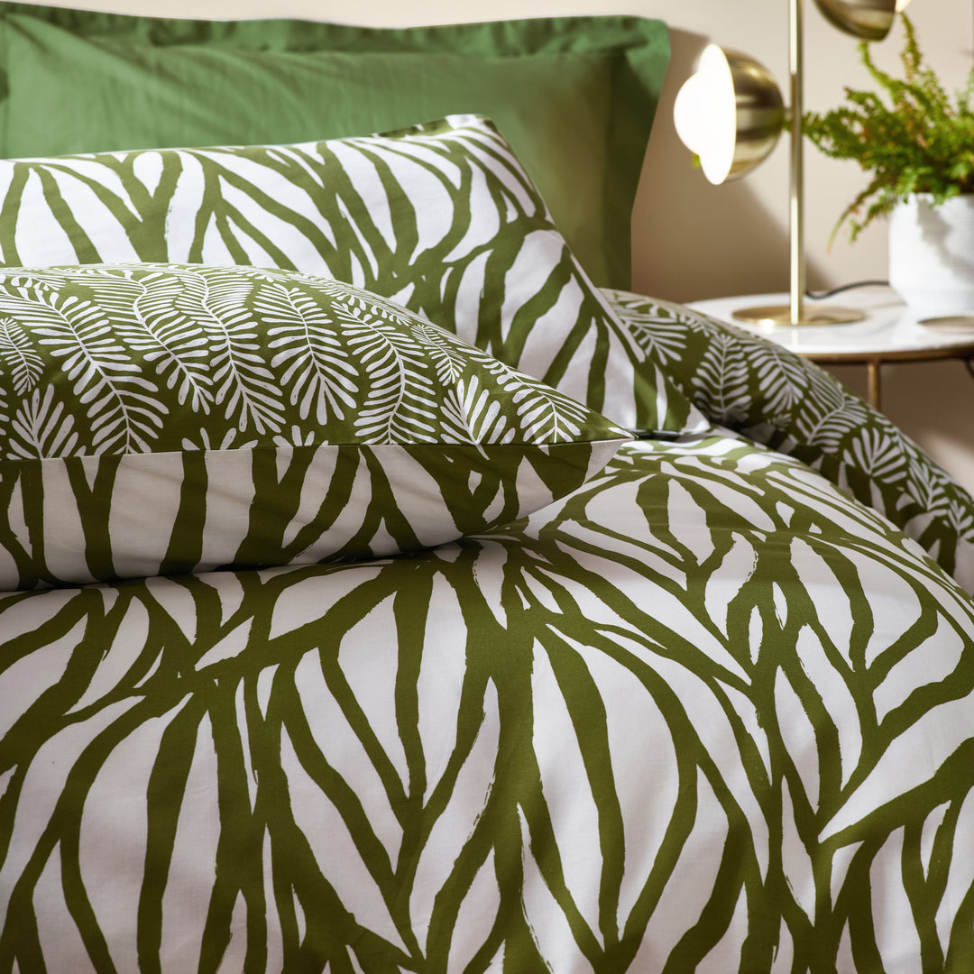 Frond King Size Duvet Set Olive - image 4