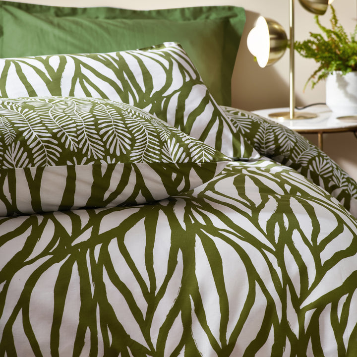 Frond King Size Duvet Set Olive - image 4