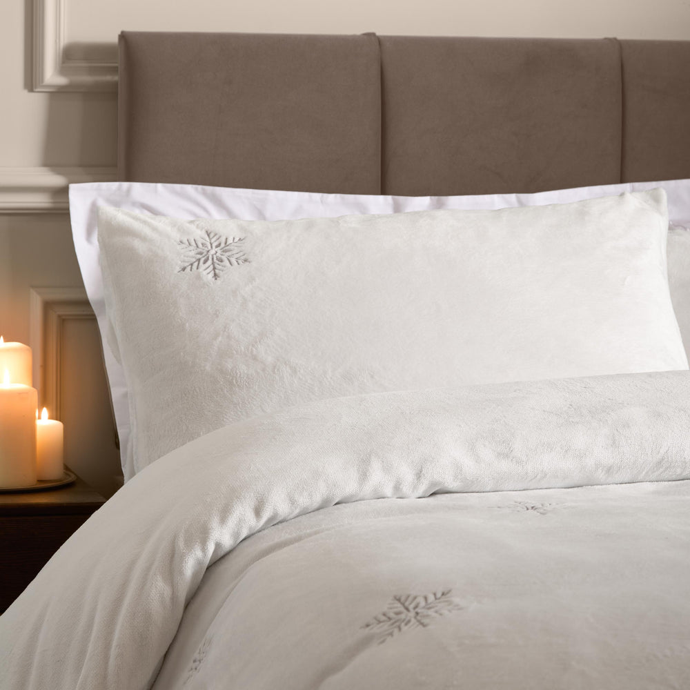 Frosted Snowflake Double Duvet Set White - image 2