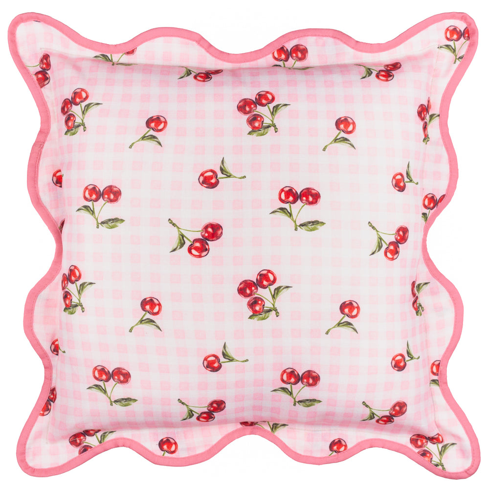 Fruits Cherries 45x45 Outdoor Cushion Case Pink - image 2
