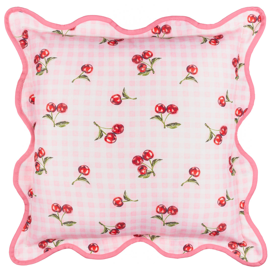 Fruits Cherries 45x45 Outdoor Cushion Case Pink - image 2