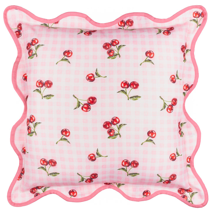 Fruits Cherries 45x45 Outdoor Cushion Case Pink - image 2