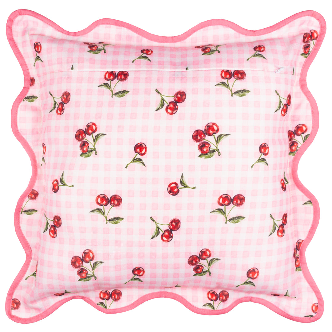 Fruits Cherries 45x45 Outdoor Cushion Case Pink - image 3