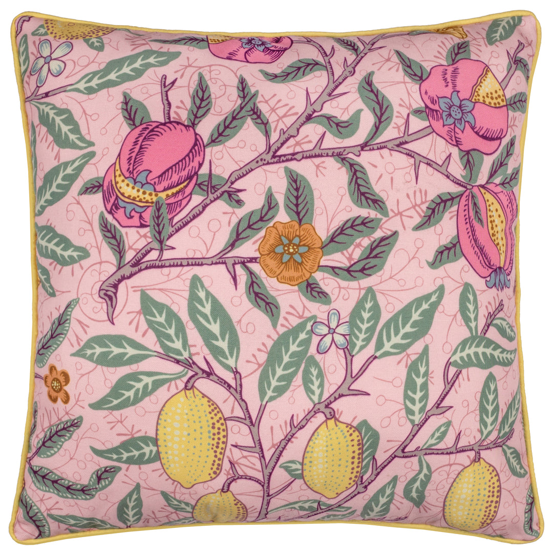 Fruits 45x45 Outdoor Cushion Case Blush Pink/Lemon - image 2
