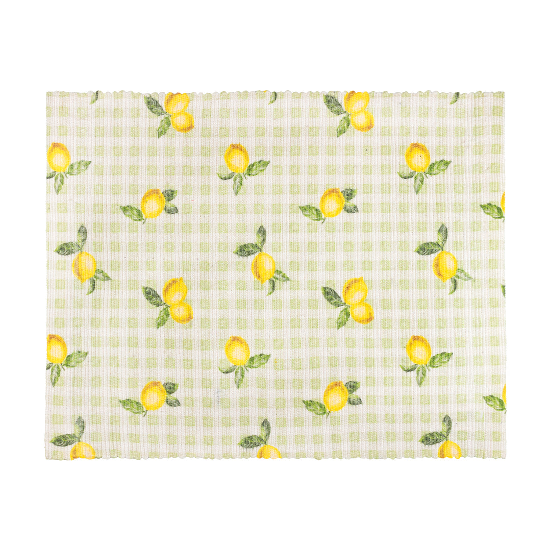 Fruits Lemons Set Of 4 Placemats Sage - image 3