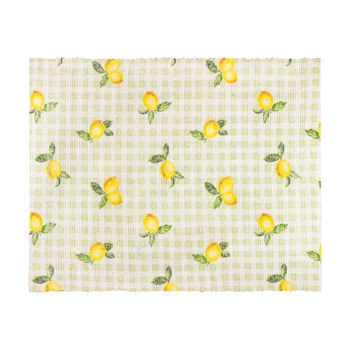 Fruits Lemons Set Of 4 Placemats Sage - image 3