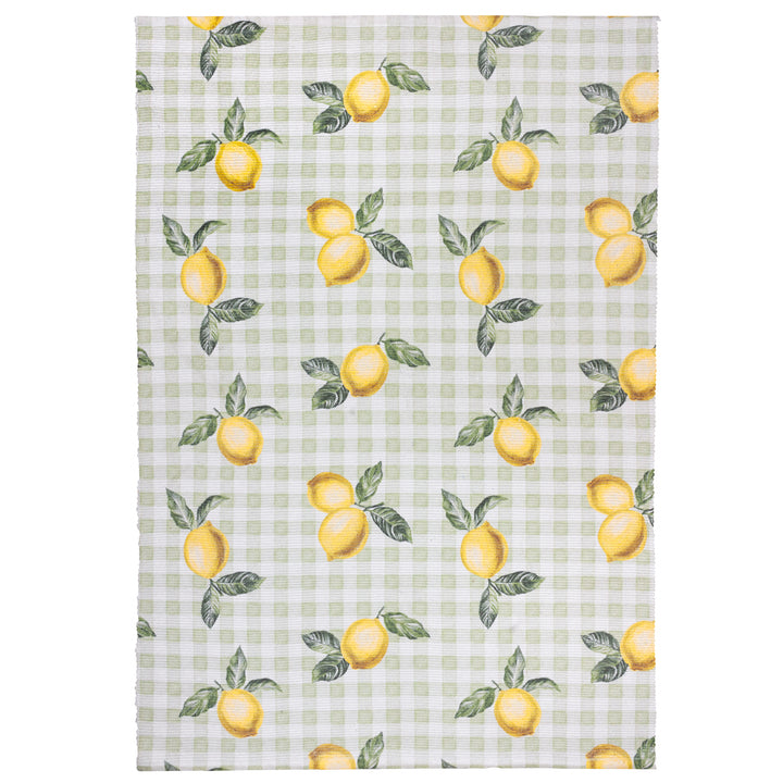 Fruits Lemons 120x170 Outdoor Rug Sage - image 2