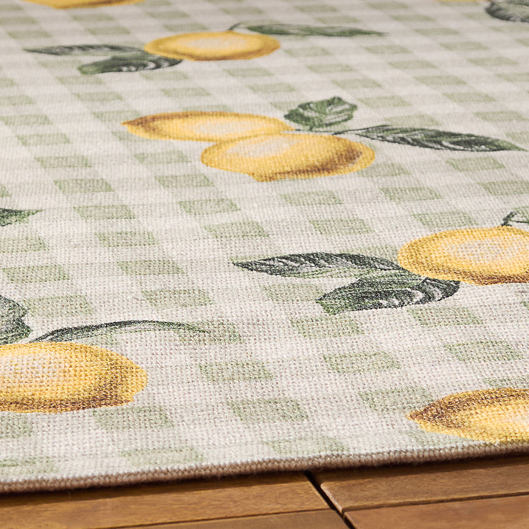 Fruits Lemons 120x170 Outdoor Rug Sage - image 4