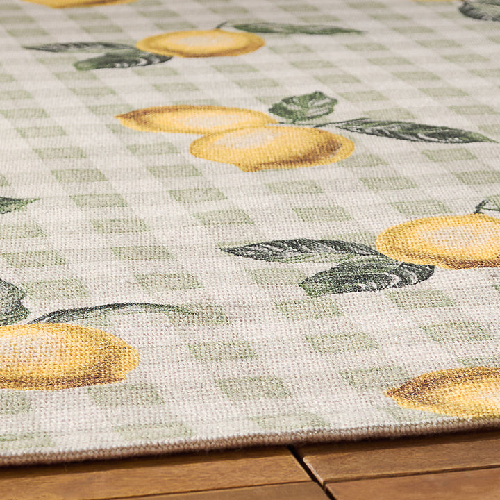 Fruits Lemons 120x170 Outdoor Rug Sage - image 4