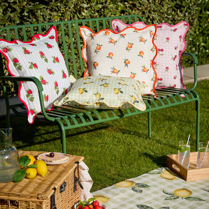 Fruits Oranges 45x45 Outdoor Cushion Case Yellow - image 6