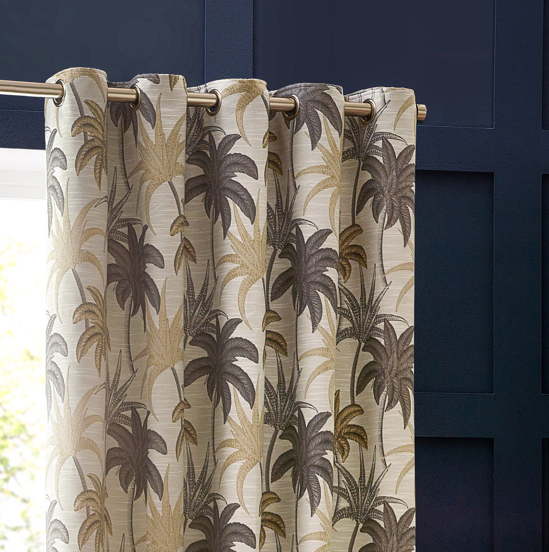 GALAPAGOS 167X228 EYELET CURTAINS NATURAL