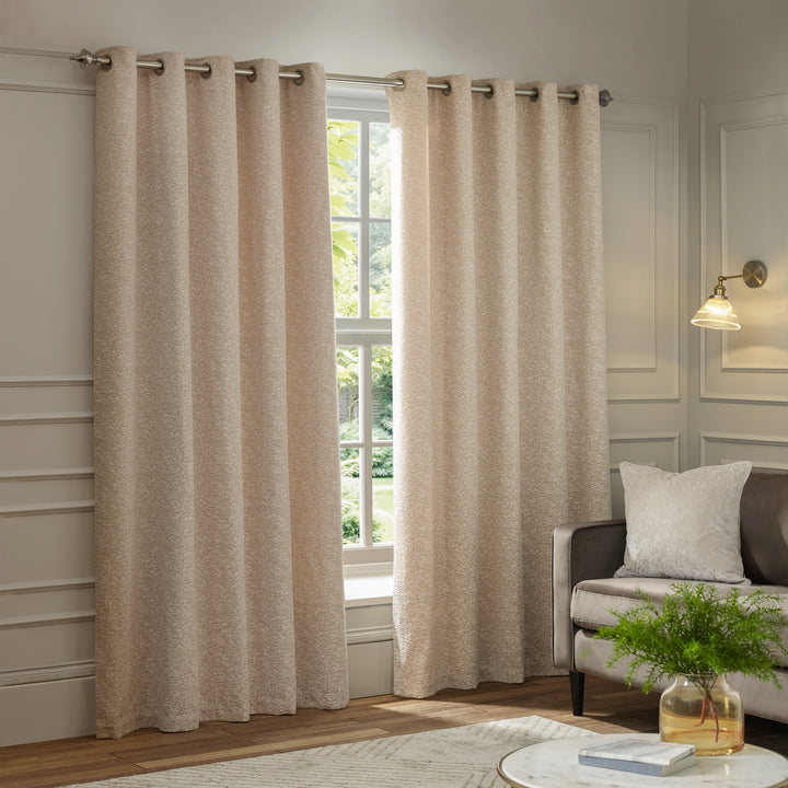Galaxy 168x137 Eyelet Curtains Blush - image 2