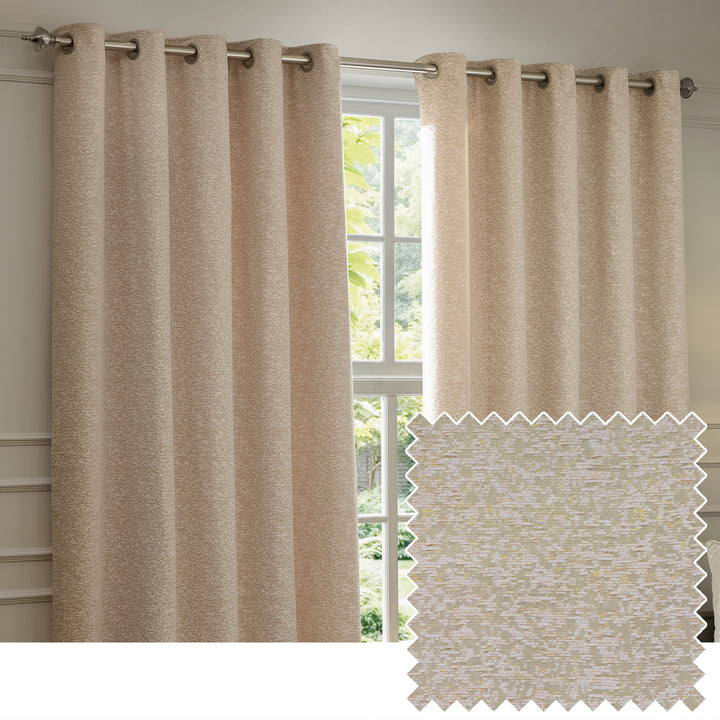 Galaxy 168x229 Eyelet Curtains Blush