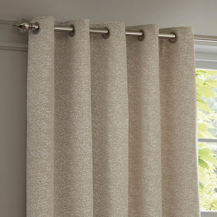Galaxy 117x137 Eyelet Curtains Ivory - image 3