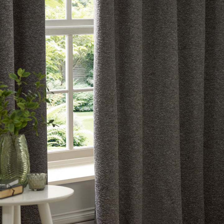 Galaxy 117x183 Eyelet Curtains Charcoal - image 5