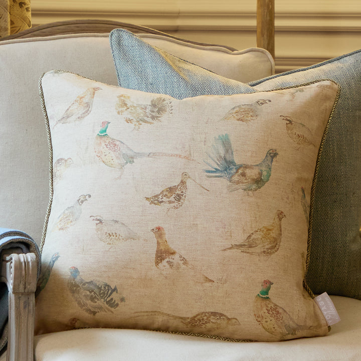 GAME BIRDS 50X50 CUSHION CASE MULTI