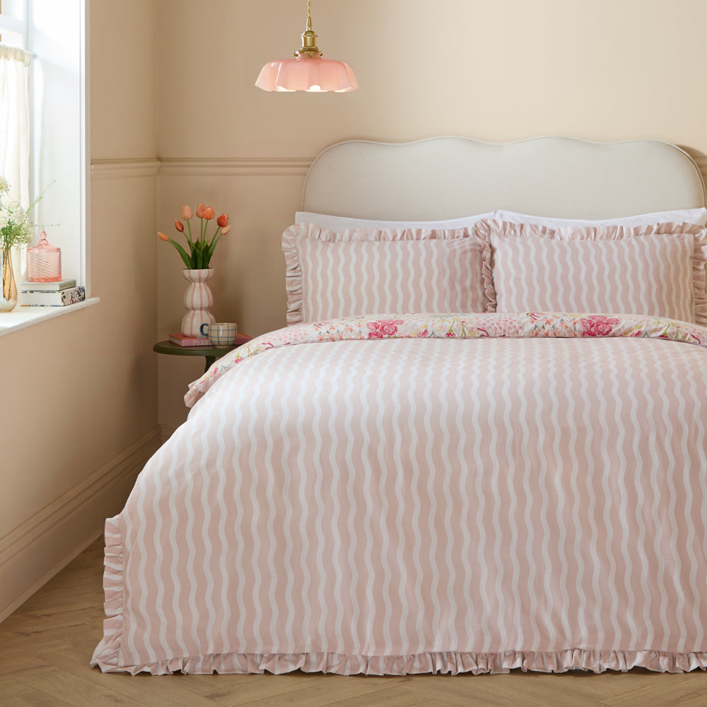 Gardenia Single Duvet Set Pink Pebble - image 2