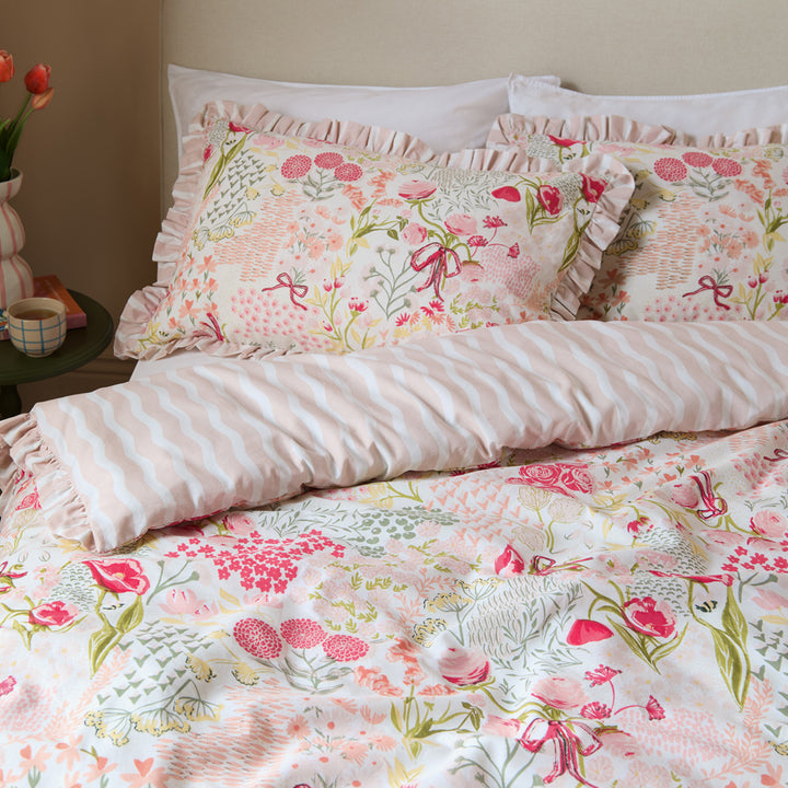 Gardenia Single Duvet Set Pink Pebble - image 3