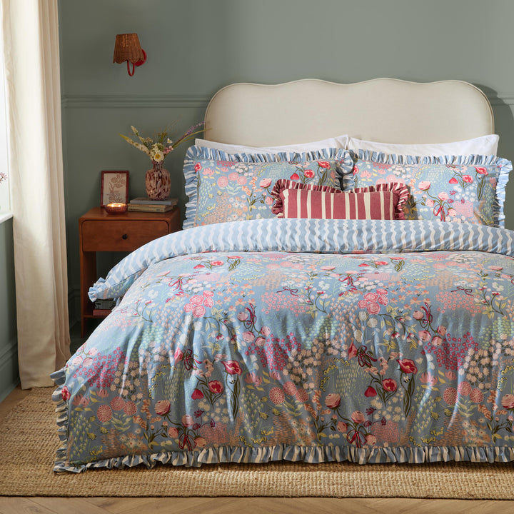 Gardenia Single Duvet Set Seaspray