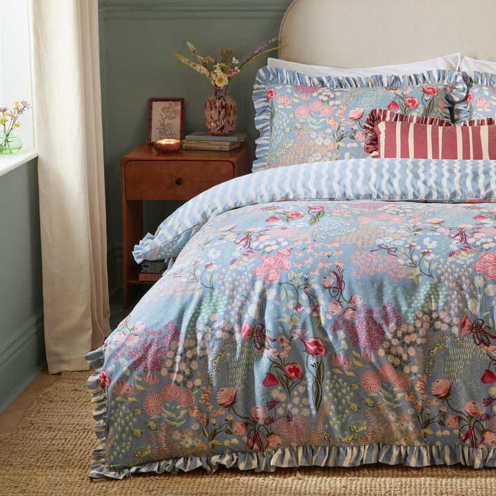 Gardenia Single Duvet Set Seaspray - image 4