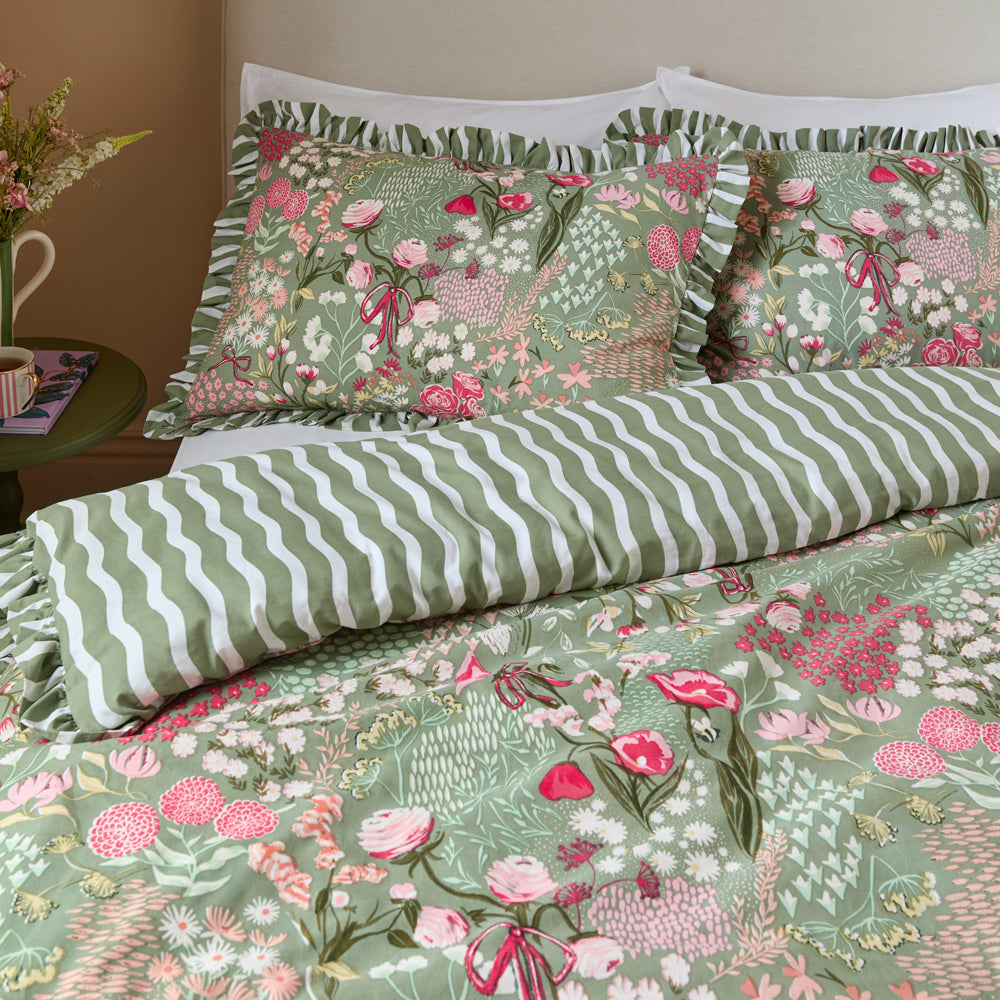 Gardenia King Duvet Set Pink Forest - image 3