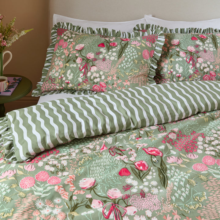 Gardenia King Duvet Set Pink Forest - image 3