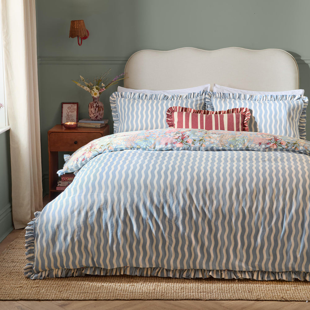Gardenia Super King Duvet Set Seaspray - image 2