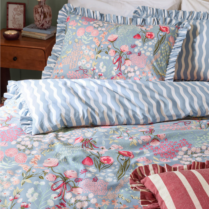 Gardenia Super King Duvet Set Seaspray - image 3