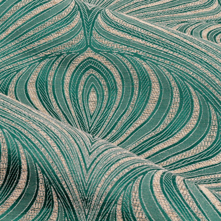 GATSBY 228X137 EYELET CURTAINS EMERALD