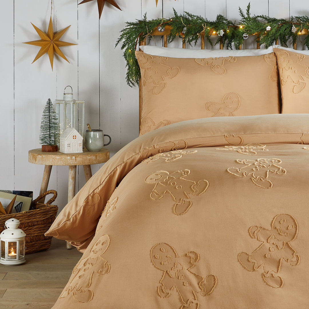 Gingerbread Tufted Double Duvet Sets Ginger - image 3