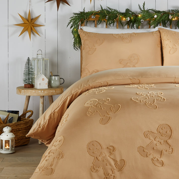 Gingerbread Tufted Double Duvet Sets Ginger - image 3