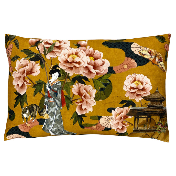 GEISHA 30X50 CUSHION CASE OCHRE