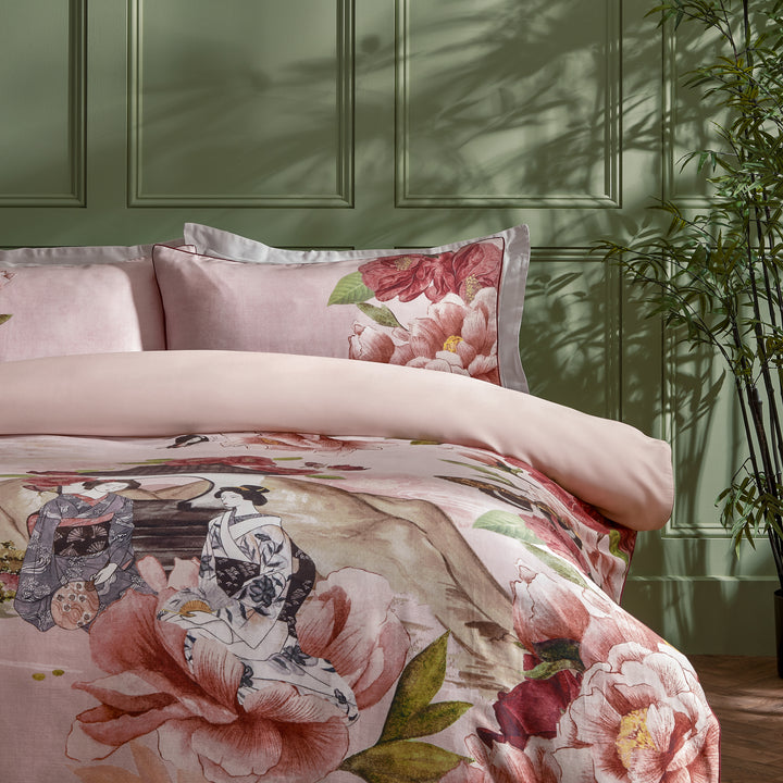Geisha Super King Duvet Set Blush - image 2