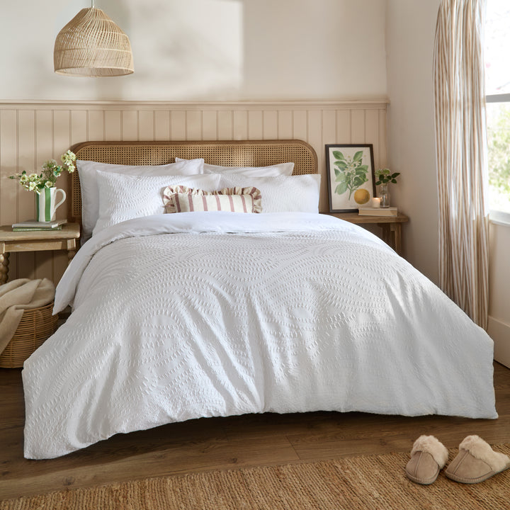 Georgia Super King Duvet Set White
