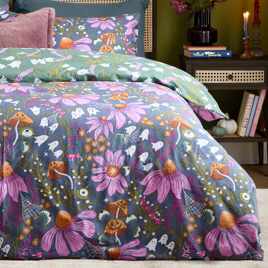 Ghoul Gardens King Duvet Set Multi - image 4